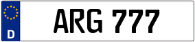 Truck License Plate